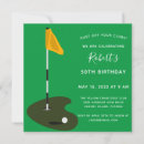 Search for golf tournament birthday invitations For him