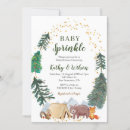 Search for woodland baby sprinkle invitations Gender neutral
