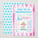 Search for carousel 1st birthday invitations Pink