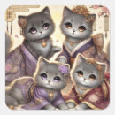 Search for japanese cat stickers Kawaii