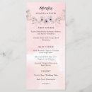 Search for blush pink wedding menus Botanical