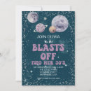 Search for space birthday invitations Out of this world