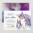 Search for purple unicorn invitations Pastel
