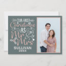 Search for our first christmas cards Married and merry