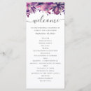 Search for purple wedding programs Floral