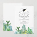 Search for cactus graduation invitations Botanical