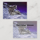 Search for wolves business cards Wild animals