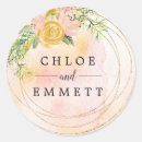 Search for blush gold wedding stickers Rose