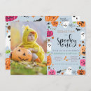 Search for the spooky one birthday invitations Modern