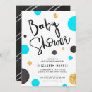 Search for gold polka dots invitations Shower