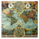 Search for world map tiles Antique