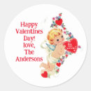 Search for valentine cherub stickers Retro