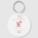 Search for pink teddy key rings Baby shower