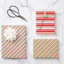 Search for red green striped christmas wrap wrapping paper White