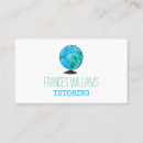 Search for globe business cards Tutor
