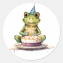Search for funny frog stickers Happy birthday