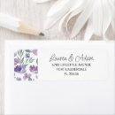 Search for floral purple return address labels Green