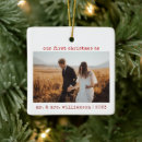 Search for first year married christmas tree decorations Newlyweds