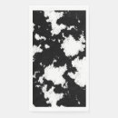 Search for black and white cow napkins Rustic