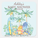 Search for dinosaur baby shower stickers Colourful