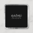 Search for black and silver business cards Minimalist