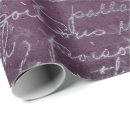 Search for vintage script wrapping paper Purple