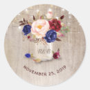 Search for rustic blue wedding stickers Burgundy