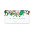 Search for blue and green wedding return address labels Floral