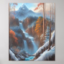 Search for beautiful waterfall posters Mountains