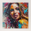 Search for beautiful woman puzzles Portrait