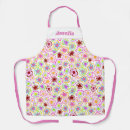 Search for hand drawn flowers aprons Colourful