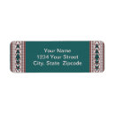 Search for american southwest return address labels Turquoise
