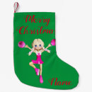 Search for cheerleading christmas stockings Cheering