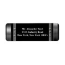 Search for advertisement return address labels Black