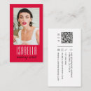 Search for bridal makeup artist business cards Minimalist