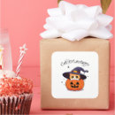 Search for cute witch stickers Jack o lantern
