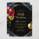Search for red 90th birthday invitations Script