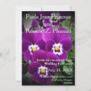 Search for pansies wedding invitations Purple