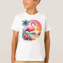 Search for flamingo kids tshirts Tropical