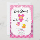 Search for duck baby girl shower invitations Pink