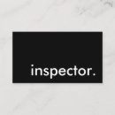 Search for inspector business cards Real estate