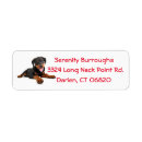 Search for rottweiler puppy return address labels Dog