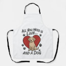 Search for all you need is love aprons Puppy