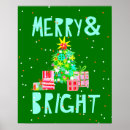Search for christmas tree posters Merry and bright