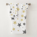 Search for stars bath towels Black