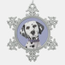 Search for black and white spots christmas tree decorations Dog