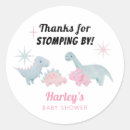 Search for dinosaur girl stickers Dinosaur baby shower