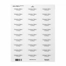 Search for phone return address labels Black and white