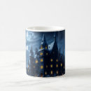 Search for castle at night mugs Moon