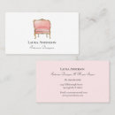 Search for chair business cards Interior designer
